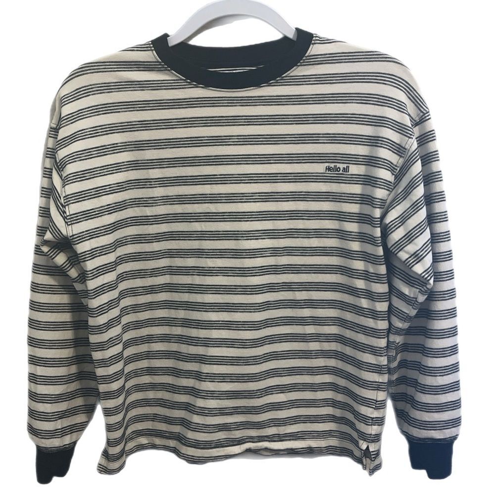 Zara Black and White Striped Kids Shirt